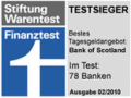 Bank of Scotland - Testsieger Finanztest