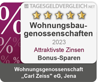 Auszeichnung höchster Bonus im Bereich Bonus-Sparen