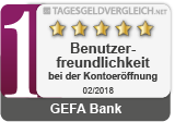 Testsieger im Test der Kontoeröffnungsanträge